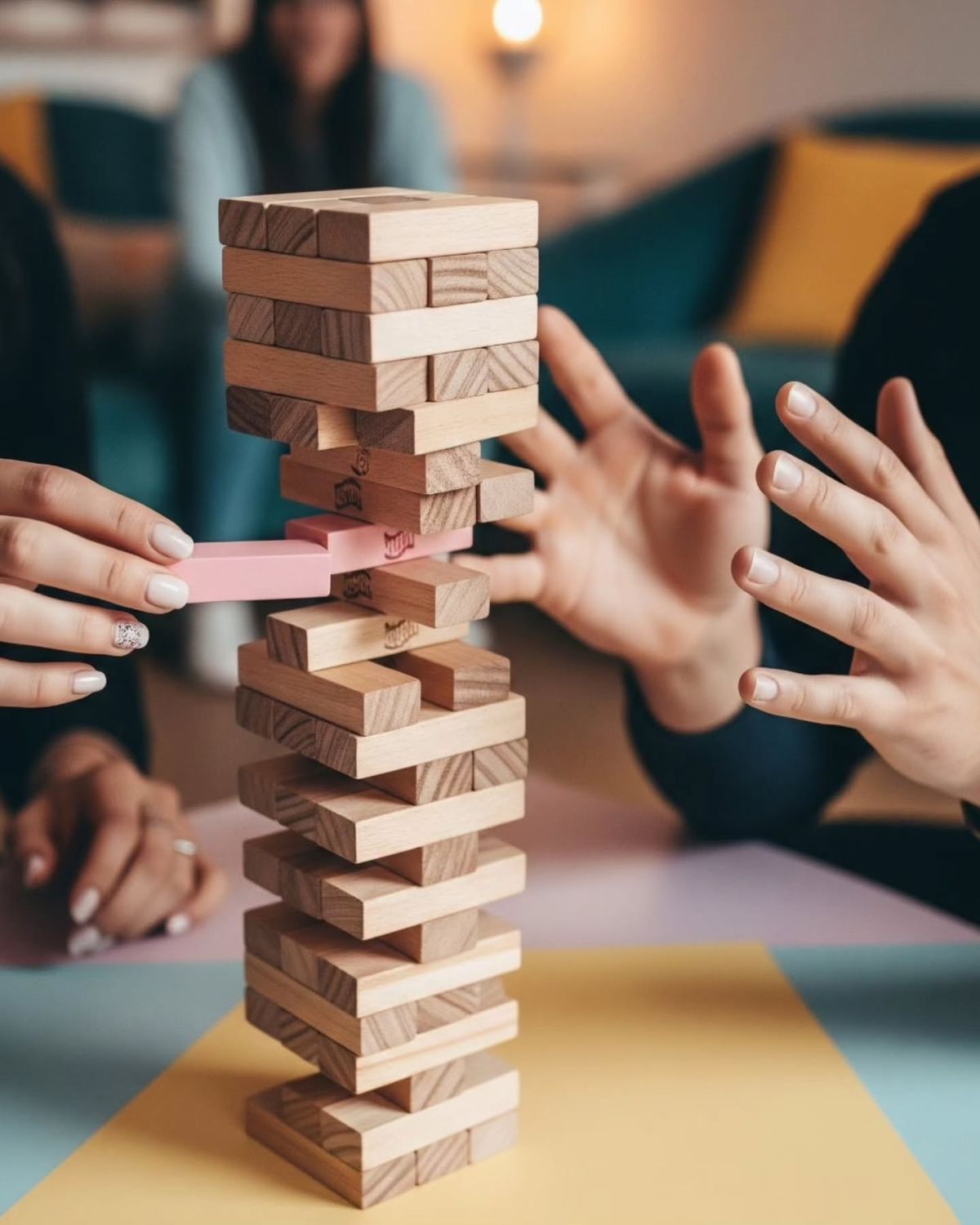 Giant Jenga or Tower Blocks for team building